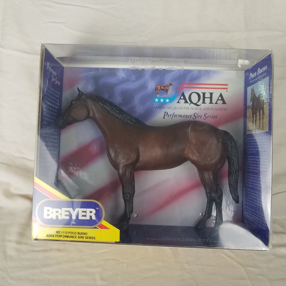 Breyer Poco Bueno Horse Traditional Brown excellent AQHA Performance Sire 1113